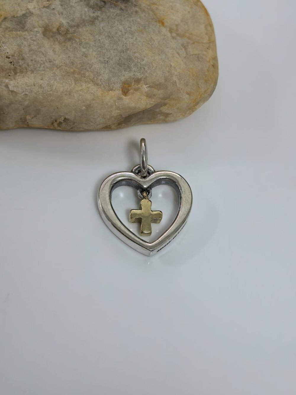 James Avery Love and Faith Dangle Charm, S925 Silver Jewelry (Women's)